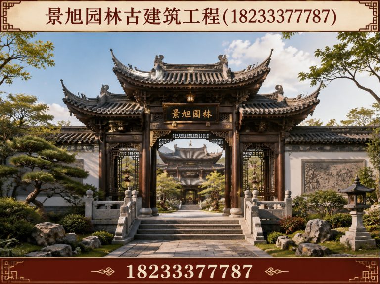 顺平县景旭园林古建筑工程展示图